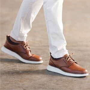 Men’s Samuel Hubbard Rafael Lace-Ups in Tan Leather Size 14